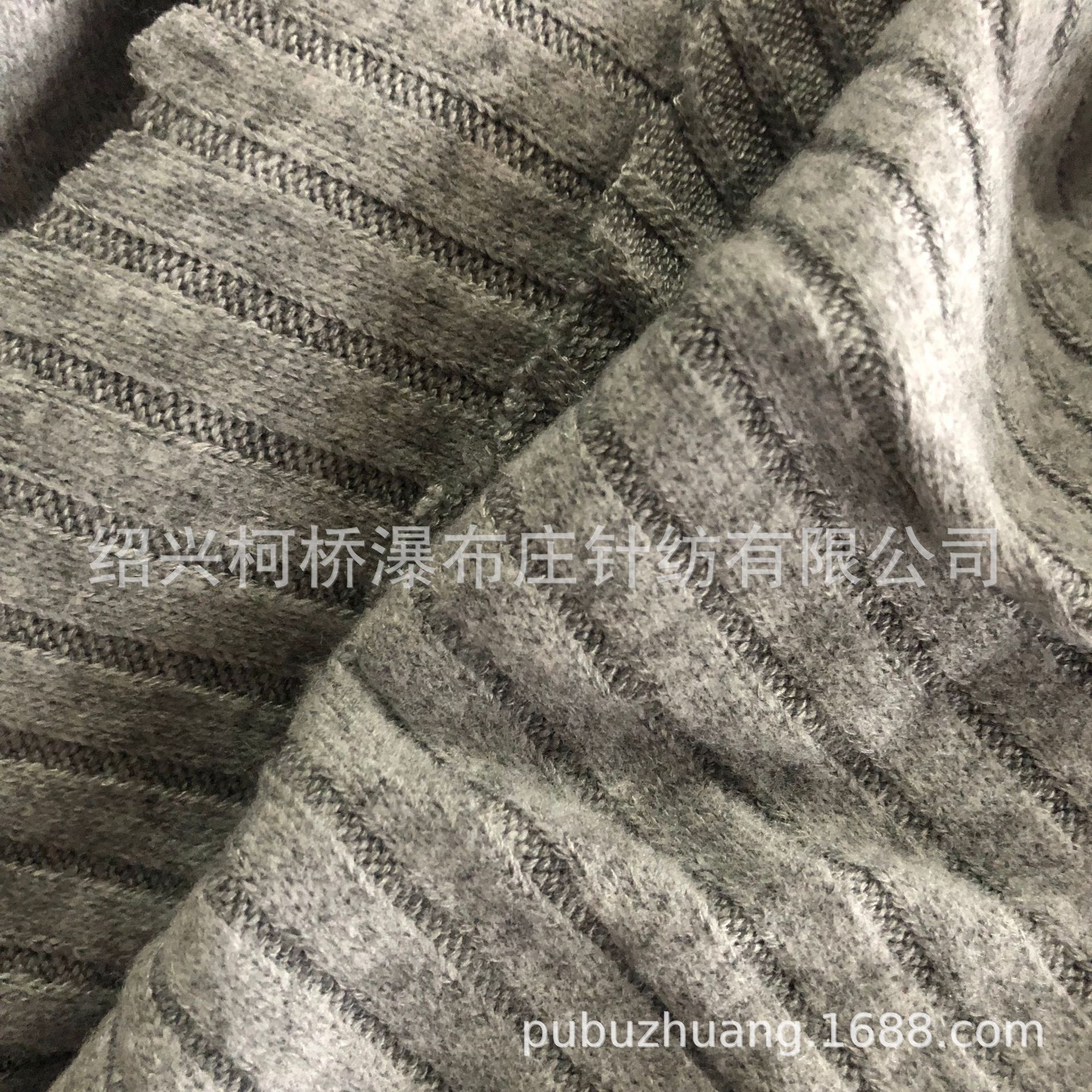 厂家销售70%人棉25%涤纶5%氨纶粗针拉毛浅麻灰汗布