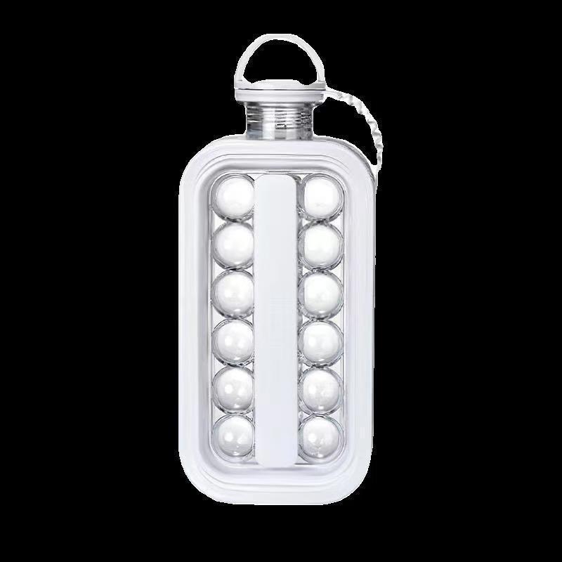 Molde para hacer hielo rápido con asas en ambos lados para uso en casa y al aire libre, esencial para hacer hielo para bebidas.