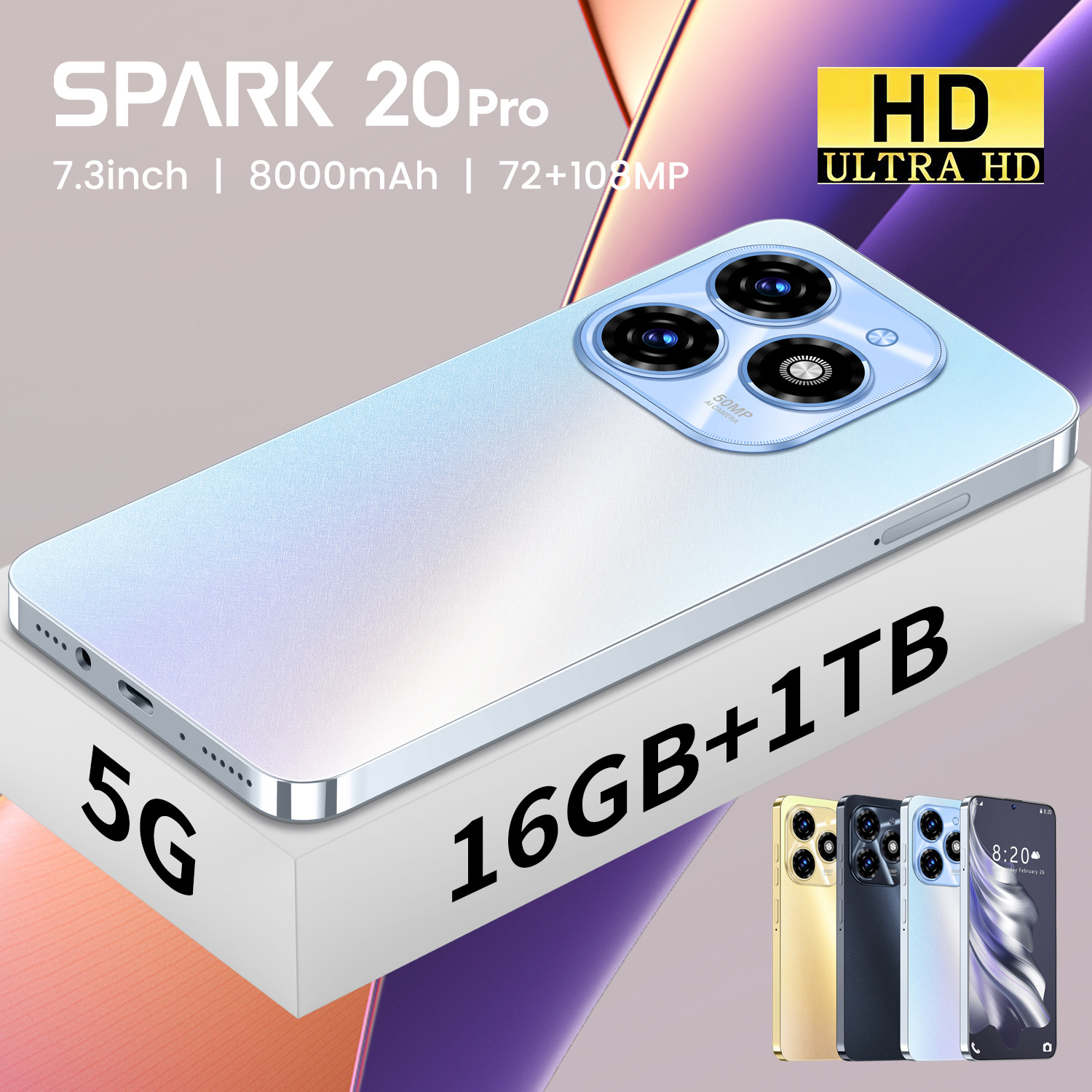 热销ozon跨境手机Spark20 Pro 一体机2+16GB安卓智能手机厂家批发