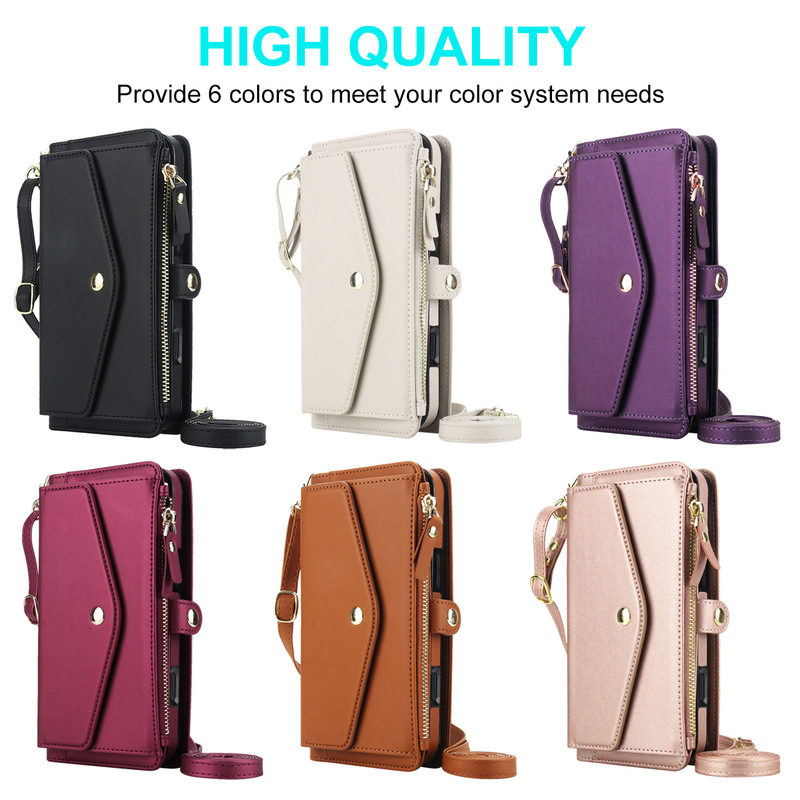 Cross-Border Applicable Iphone17 Multifunctional Magnetic Wallet Detachable Leather Case S25U Card Slot Zipper Bag Phone Case Cross-Border Applicable Iphone17 Multifunctional Magnetic Wallet Detachable Leather Case S25U Card Slot Zipper Bag Phone Case