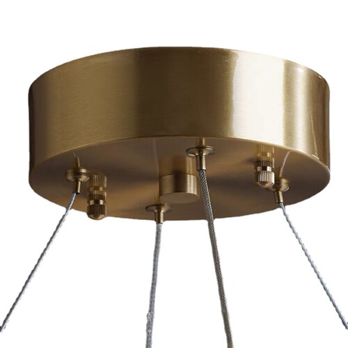 Nordic light luxury living room glass chandelier modern simple personality model room restaurant master bedroom lamp round chandelier