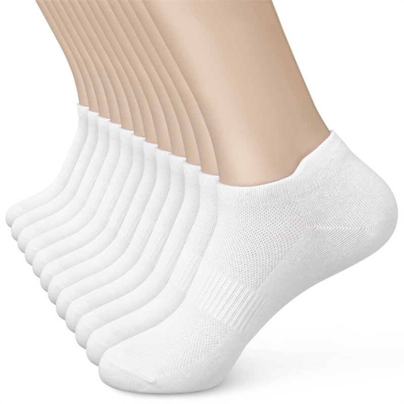 Cross-border in stock socks mesh boat socks and ankle socks running sports socks thin cotton socks men's and women's European and American socks