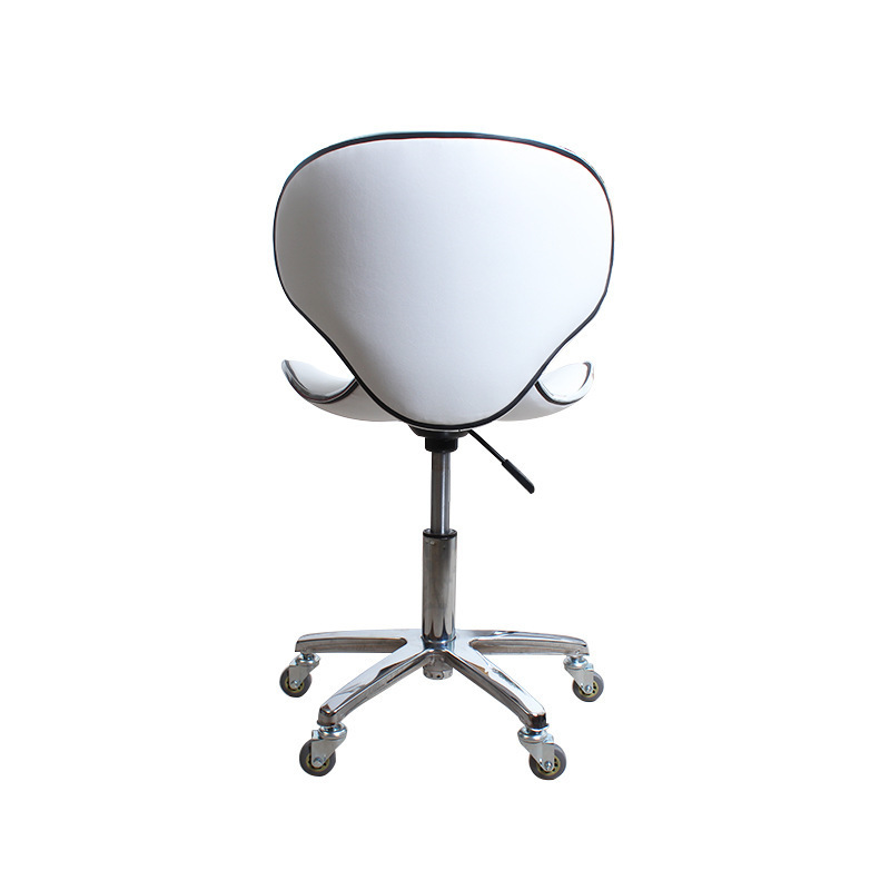 Fábrica directa silla de peluquería de belleza peluquería accesorios taburete polea de elevación de taburete redondo blanco