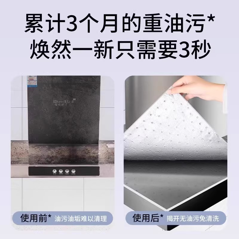 【抖音爆款】抽油烟机顶部防油垫吸油棉条厨房通用防油贴纸隔油垫|undefined