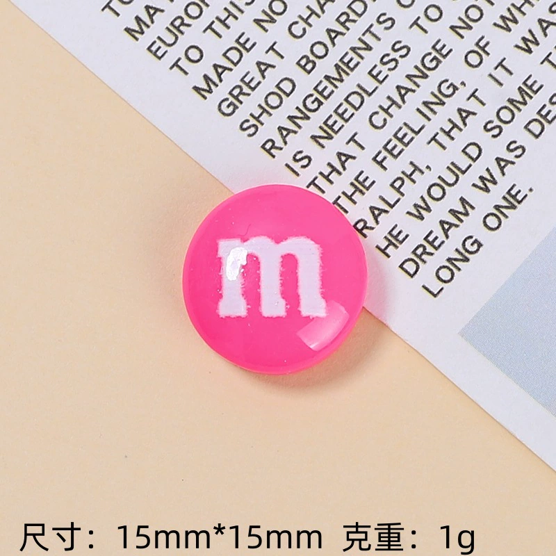 [Wholesale of Xigo Factory] Handmade DIY simulation creamy rubber drops resin accessories classic M beans