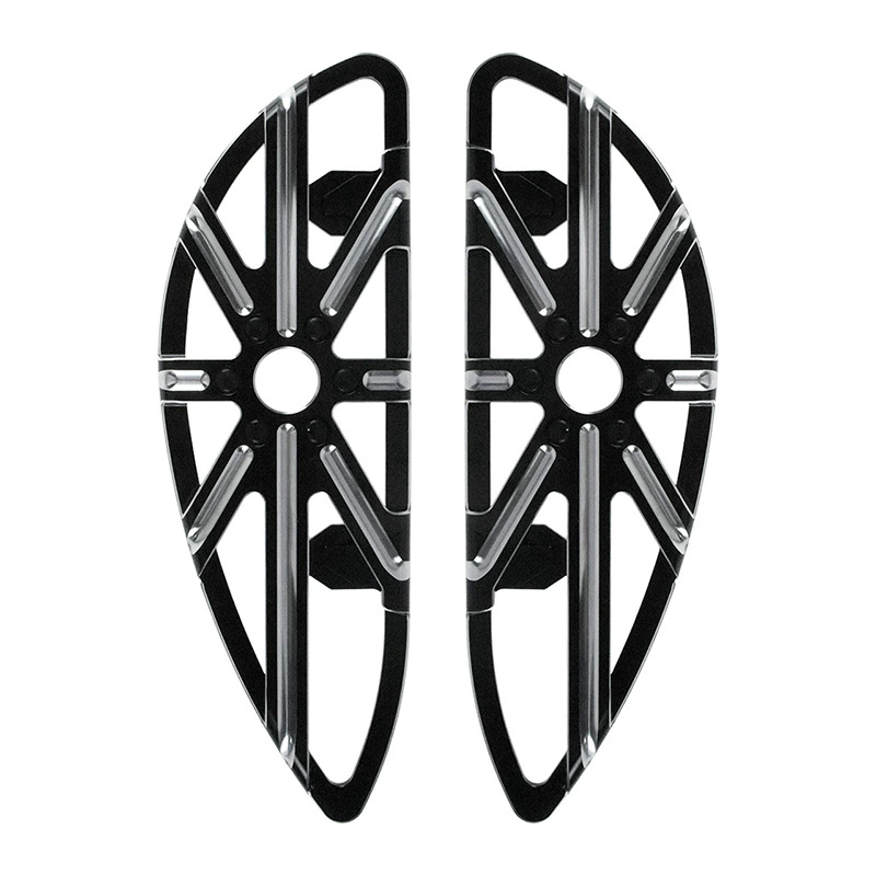Подходит для Harley Glide CNC черная педаль для ног Hapgish большие подножки передняя педаль водителя