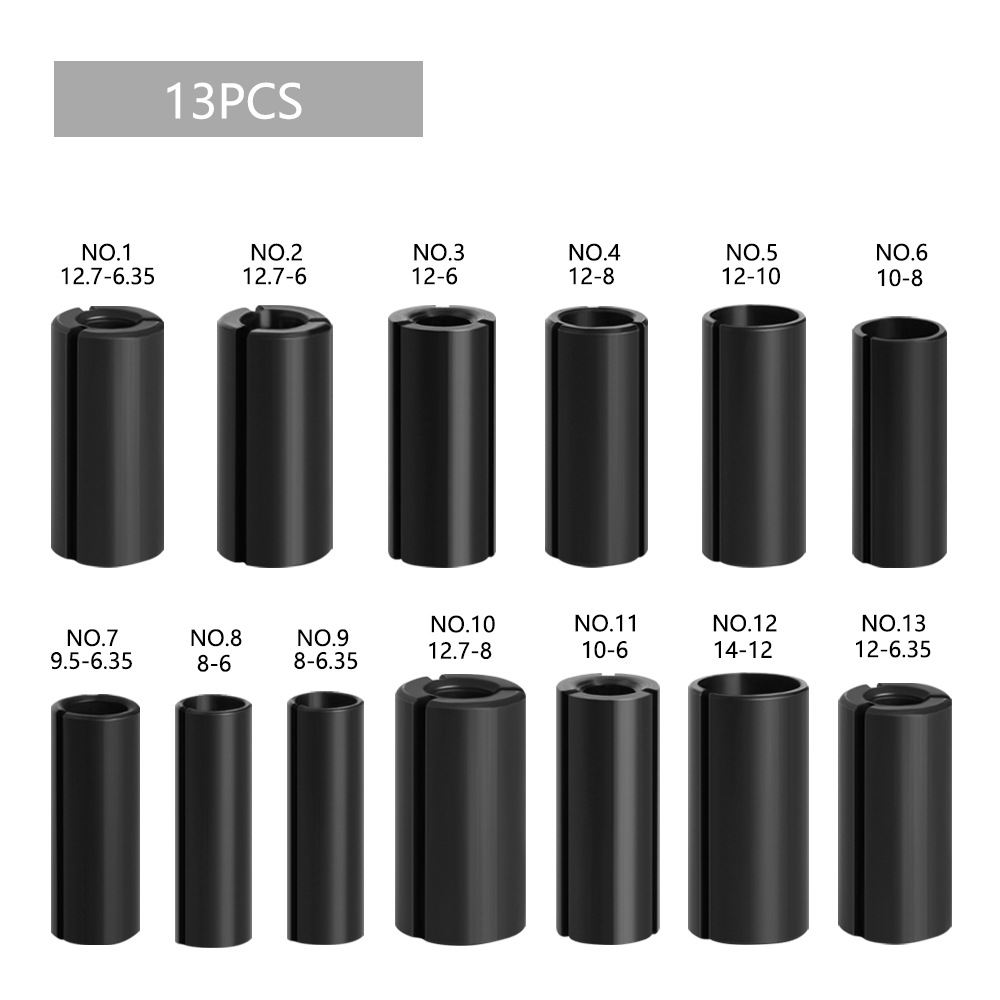 Cortador de fresado clip de conversión máquina de grabado adaptador de máquina de recorte de conversión multi-especificación Chuck carpintería fresado cortador mango de conversión