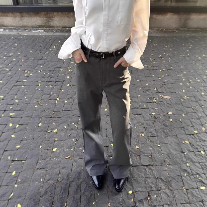 High-Quality Slim-Fit Flared Tr Blend Trousers for Commuting, Cleanfi Drape Casual Pants, Versatile Long Pants for Men High-Quality Slim-Fit Flared Tr Blend Trousers for Commuting, Cleanfi Drape Casual Pants, Versatile Long Pants for Men