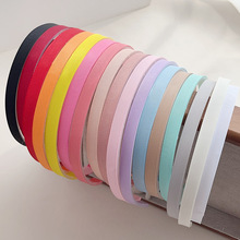 1cm贴布螺纹发箍DIY手工配件材料带齿防滑韩版彩色头箍弹力发饰品