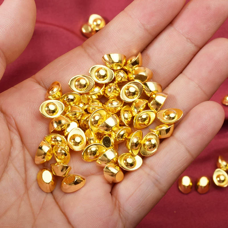 Симулятор золотого слитка украшение мини-удача Yuanbao открывается