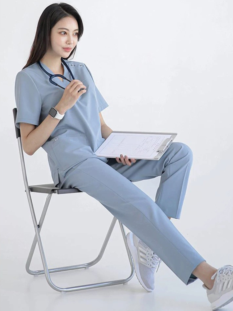 Elastic quick dry nurse uniform