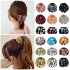 国境を越えた売れ筋のボールヘアスタイラー、鳥の巣ヘアピン、エレガントなポニーテールバックルヘアゴム、怠惰な植毛クリップ、女性用ヘッドギア