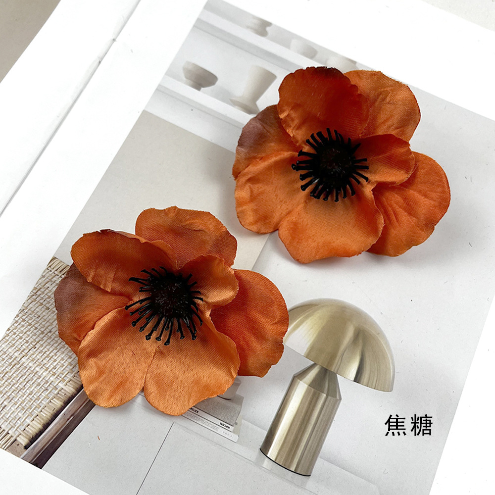 Simulación de flores de yu belleza inswind flor flor flor de amapola falsa boda guía de la decoración del hogar accesorios de flores didiy