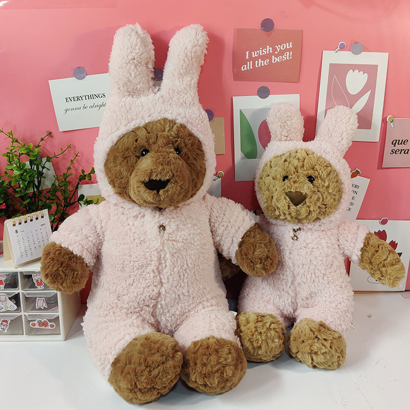 Jellycat Barcelona Bear for Powder Rabbit Jumpsuit Coat Large Teddy Bear Doll Clothes Wholesale