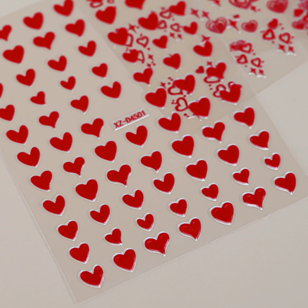 День Святого Валентина маникюр любовь наклейки наклейки