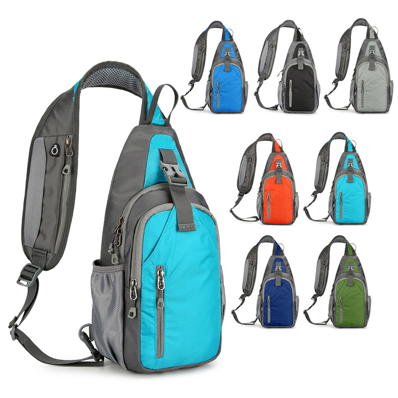 Cross-Border Hot-Selling Sports and Leisure Men's and Women's Chest Bags Large-Capacity Multi-Functional Outdoor Cross-Body Bags Portable Shoulder Bags