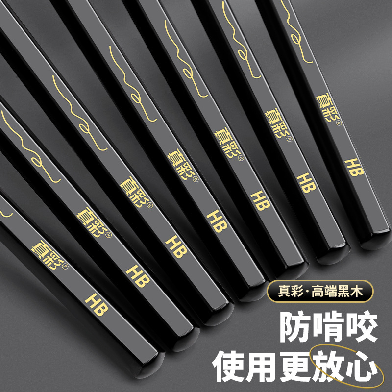 トゥルーカラー 2B 黒木鉛筆 高級 HB 太字 小学生習字練習用 30本 六角 2年生筆記用鉛筆|undefined