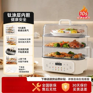 全自动蒸锅家用长方形蒸锅预约可视多功能电蒸锅工厂直销源头