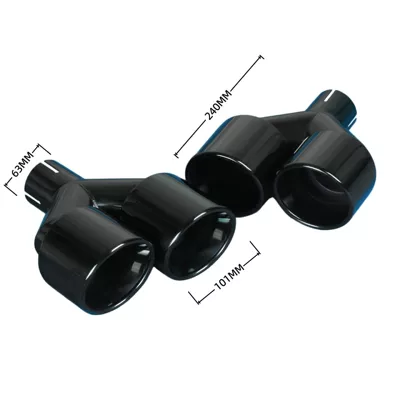 dual outlet stainless steel H-type: Exhaust pipe - 02-52004h101101y