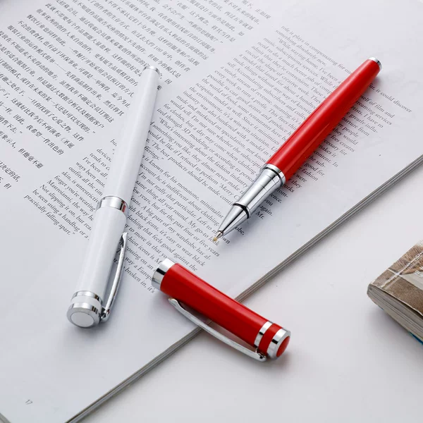 Black Metal Signature Pen Can Be Customized with logo Business Pen, Practical Annual Meeting Employee Gift Ball Pen 0.5mm Water Pen