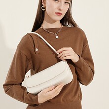 小众设计腋下女包真皮百搭法棍包单肩斜挎通勤包