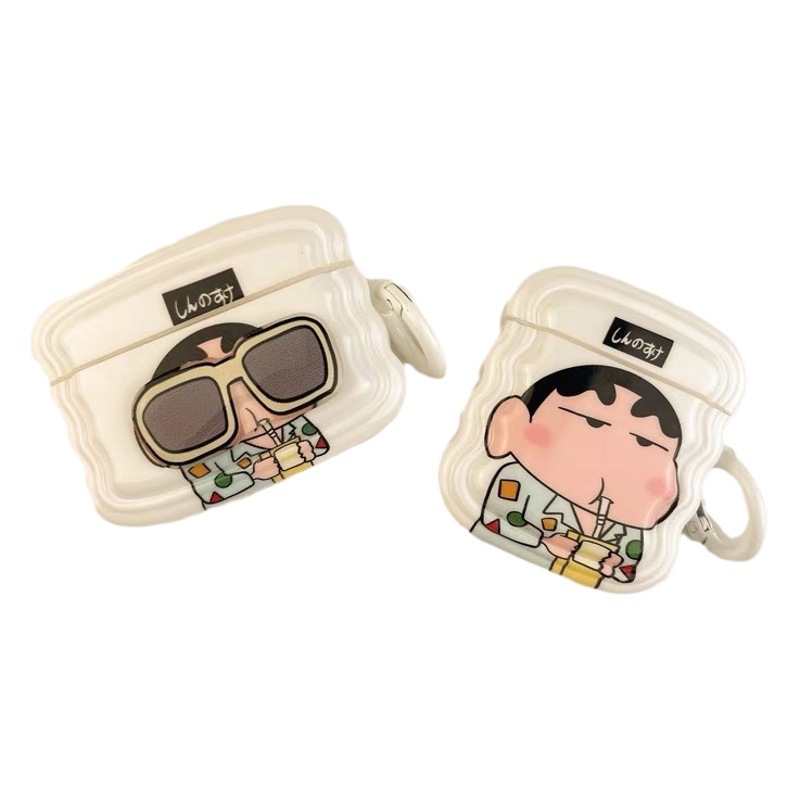 Gafas de Sol de comercio exterior pequeño Nuevo aplicable AirPods1/2 Generación cubierta de auriculares Apple pro3 generación Bluetooth cubierta protectora nuevo suave