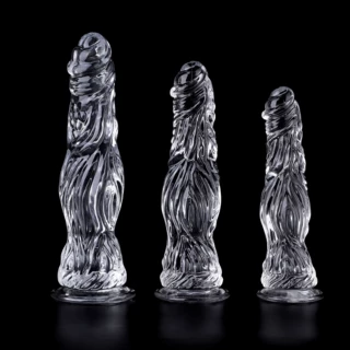 TPE高透水晶仿真阳具鳄鱼屌系列女用自慰器手动按摩棒 情趣假阴茎