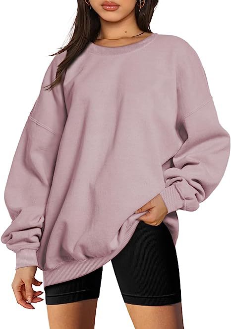 217g Weight Long Sleeve Sleeve Length Pullovers Placket Type Polyester Fabric Type Long Top Length Hoodie Tops Type Daily Occasion Round Neck Neckline Loose Fit Type Solid Color Pattern Winter, Spring, Autumn Season Women's Gender Streetwear Style Hoodies & Sweatshirts Long Sleeve Streetwear Solid Color 15