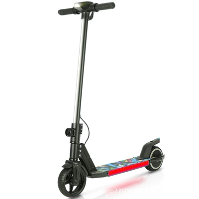 New Foldable Two-Wheeled Electric Scooter with Motion Sensing, Exclusive for Teenagers, 6.5-Inch Foldable Electric Scooter (Qatlanan elektrik skuterlər) - black
