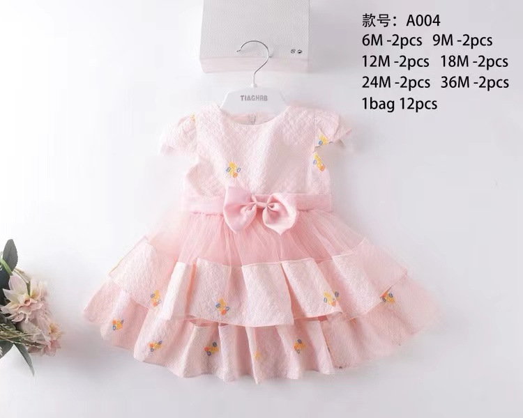 Vestido de Princesa con Mariposa para Bebé de Algodón con Lazo image 13