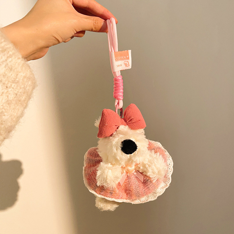 ウエストハイランド草書犬ペンダントぬいぐるみ漫画犬人形小さな人形バッグペンダントキーホルダーブティック|undefined