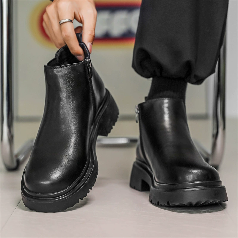 Martens, высокие демисезонные полусапоги на платформе, английский стиль, обувь, британский стиль