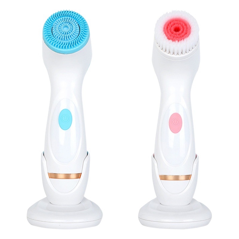 Cross-Border New Electric Facial Cleanser Rechargeable Household Multi-Functional Waterproof Massage Beauty Instrument Portable Facial Cleanser