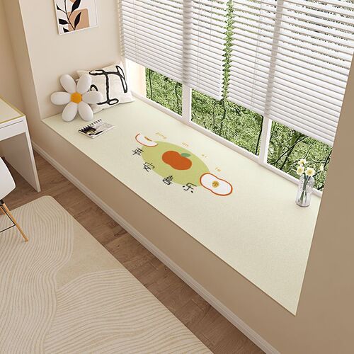 Fresh and clean leather PVC bay window mat waterproof for all seasons, wipeable, no-wash, easy to care for and cutable