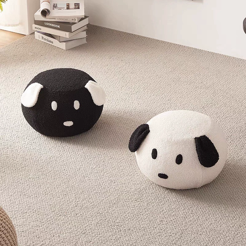 Модный маленький табурет с героями мультфильмов для домашнего использования у входа, креативная детская скамейка, низкий табурет для дивана с милыми животными.