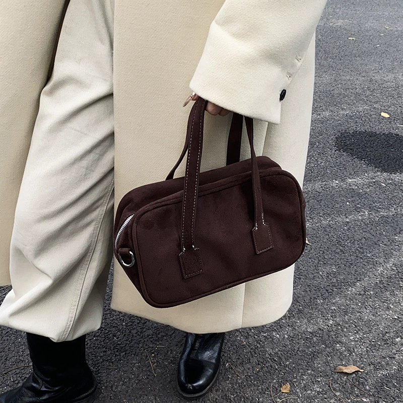 Retro matte shoulder bag, one-shoulder bag, pillow