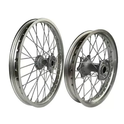 M7 Huayang T4 Rogue Wolf: Motorcycle wheel hub - a-set-of-21inch-front-and-18inch-rear-silver-rims-front-6904-rear-6905