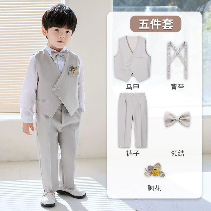 Children's set for boys, flower girl dress, suit for kindergarten