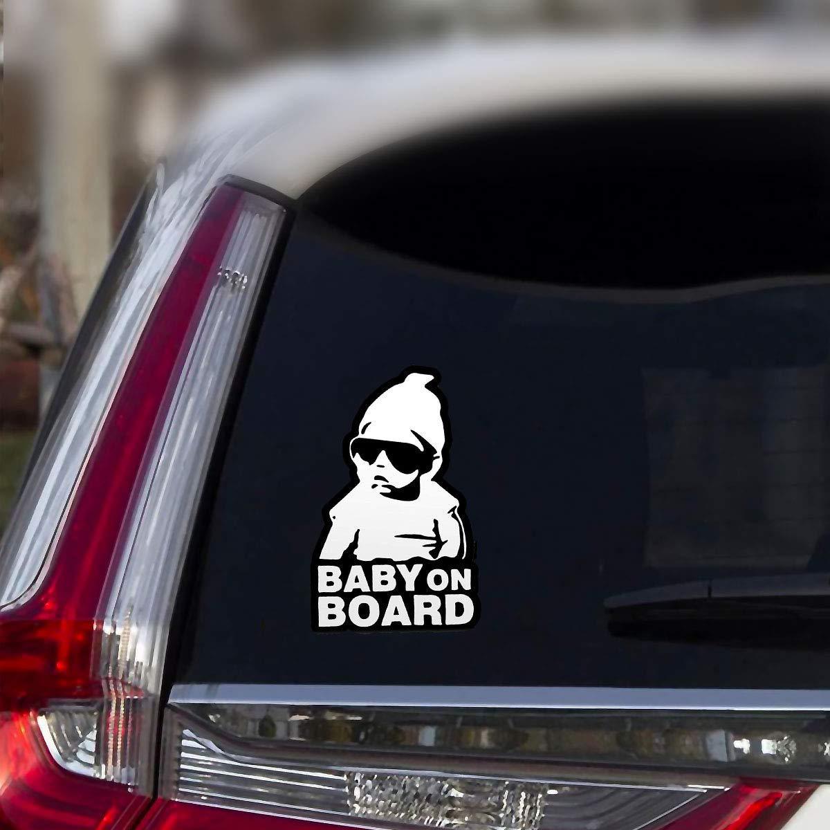 Bebé a bordo del coche pegatinas bebé logo calcomanía adhesivo reflectante impermeable coche cuerpo pegatinas comercio exterior image 5