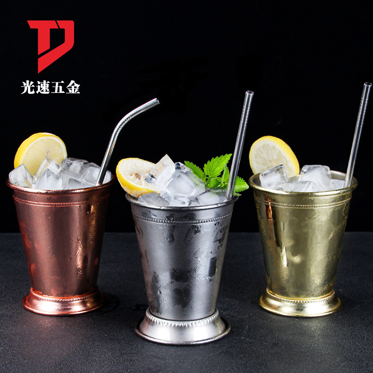 Acero inoxidable curling menta Zhu LIPU taza 304 estándar europeo taza de grano suministro directo de fábrica mojito taza de cóctel
