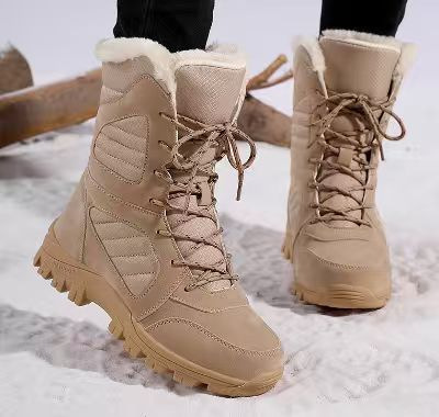 Botas de algodón de invierno para mujeres al aire libre más vello grueso calentamiento botas de nieve de comercio exterior zapatos de mujer de tamaño grande image 30