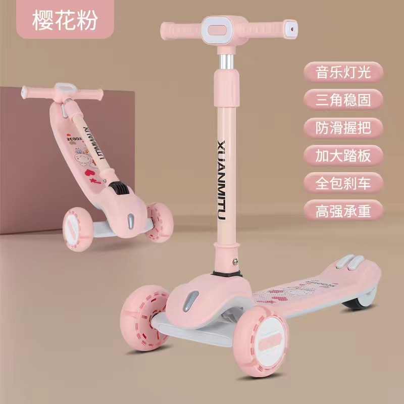 Scooter Kidsren 2-3-6-12 Foldableable 10-18 Boys and Girls Big Kidsren's Pedal Scooter New Style