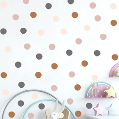 New FX-E24 Monochrome Polka Dot Girl's Bedroom Entrance Wall Background Beautification Decal