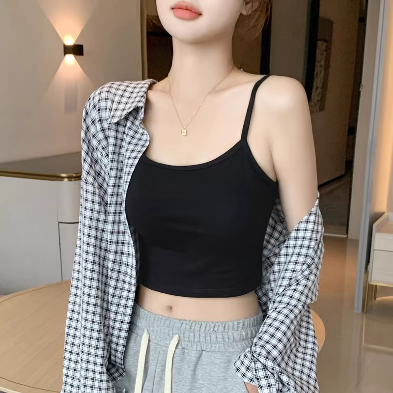 Trendy Summer Ribbed Sleeveless Tank Top for Women, Slim Fit and Flattering, Suitable for Wearing Outside or as an Inner Layer