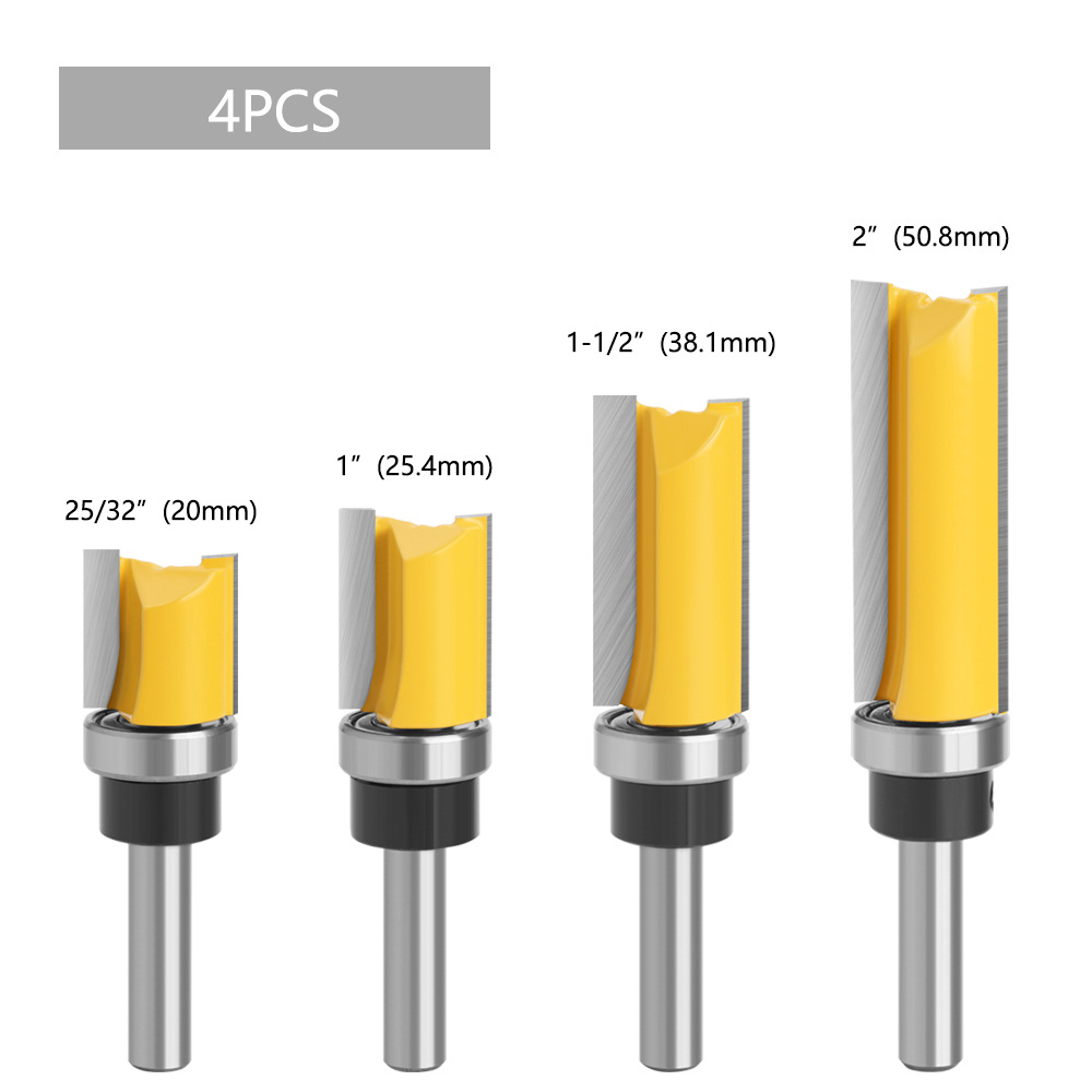Cuchillo de recorte de imitación de 8 mango Cuchillo recto de imitación de 4 piezas cortador de fresado de carpintería máquina de grabado cortador de fresado ventas directas de fábrica con rodamiento