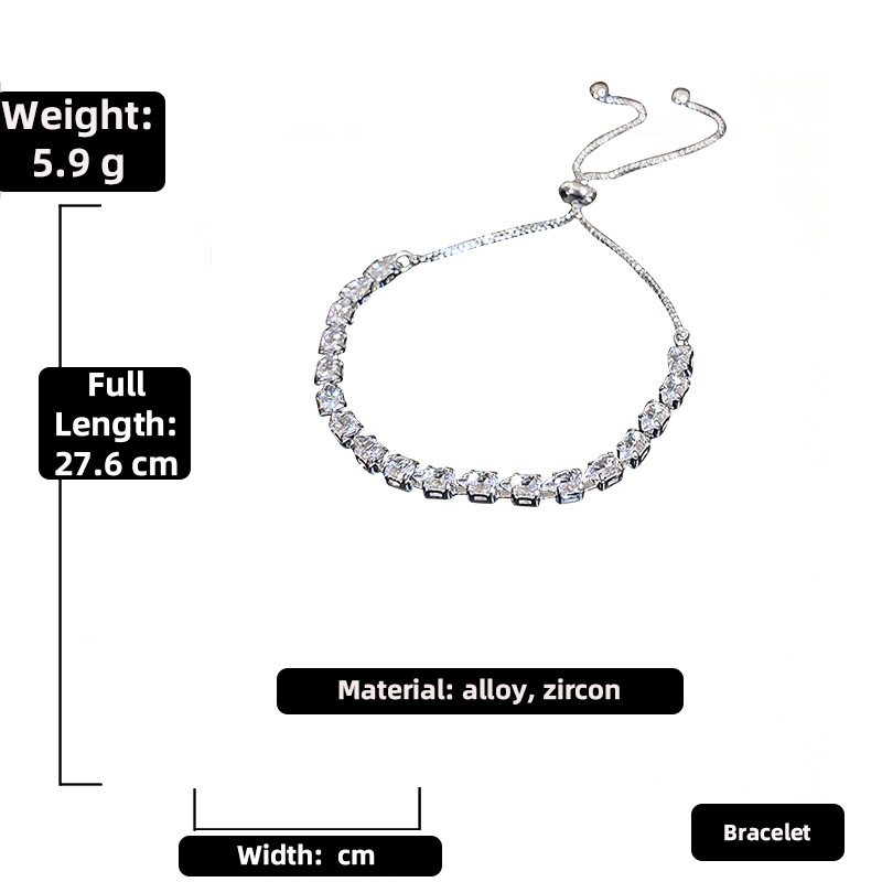 Fashion Zircon Geometric Adjustable Bracelet Wholesale Jewelry Nihaojewelry display picture 2