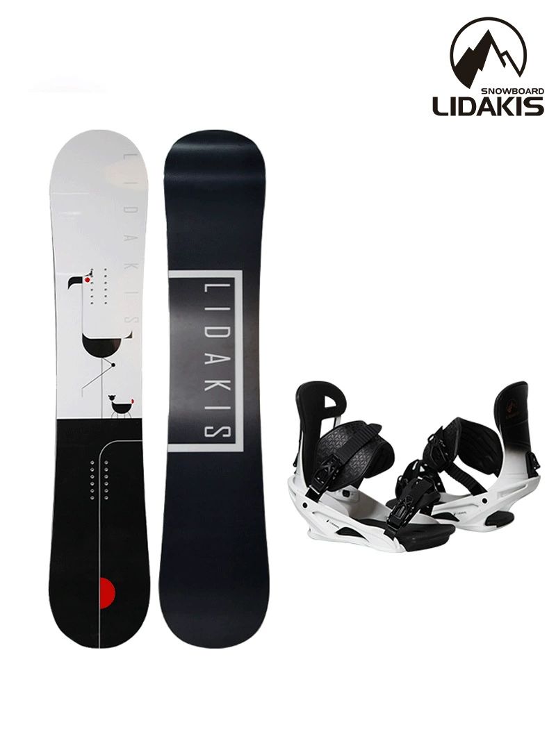 Snowboard (LIDAKIS) professional set, all-mountain board with bindings, durable construction