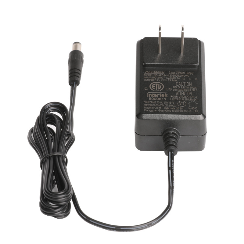 12V2A电源适配器 桌面蓝牙音箱充电器 美规ETL认证UL认证开关电源
