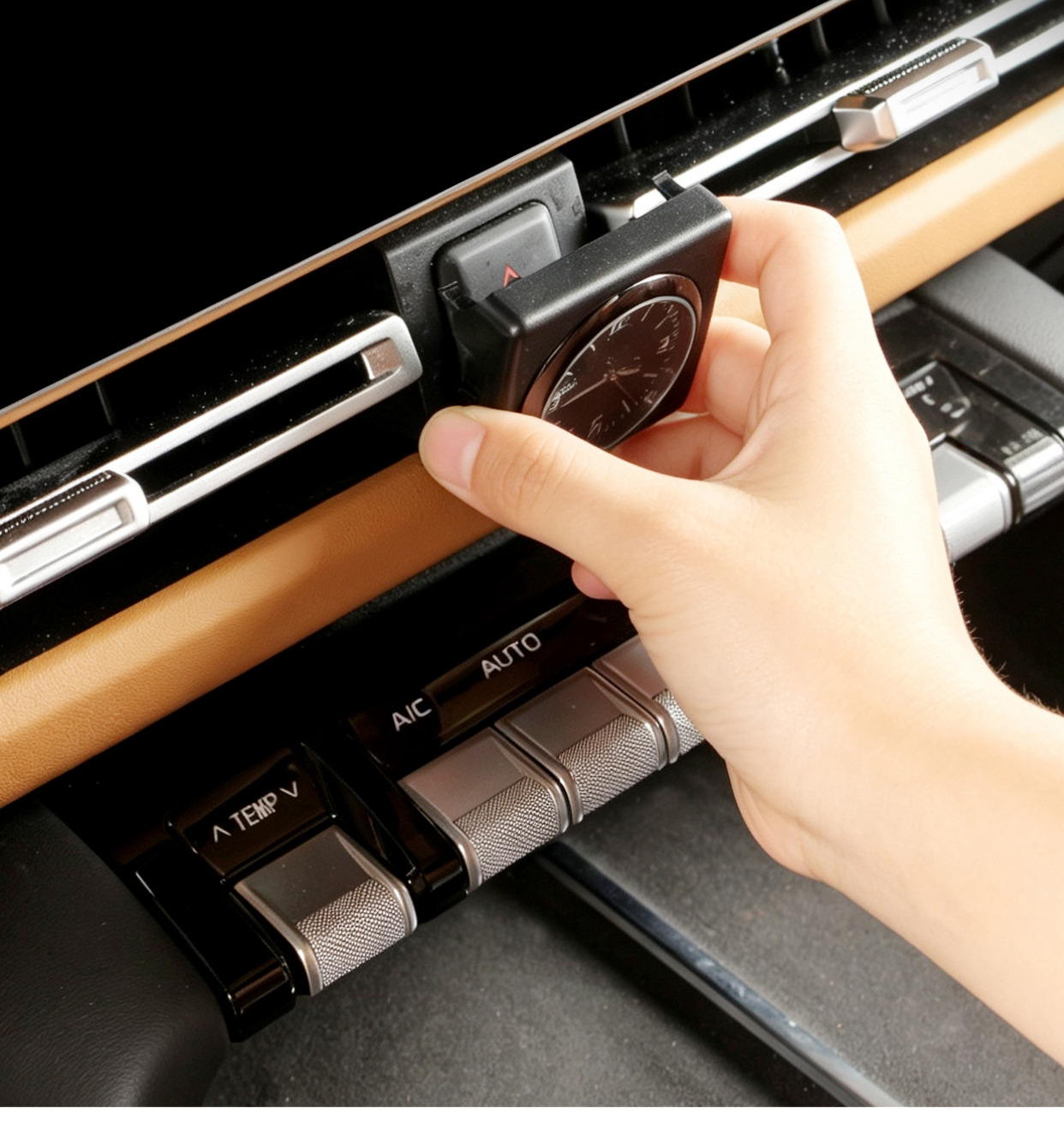 Suitable for ICAR V27 central control quartz watch, special car clock interior modification and decoration accessories