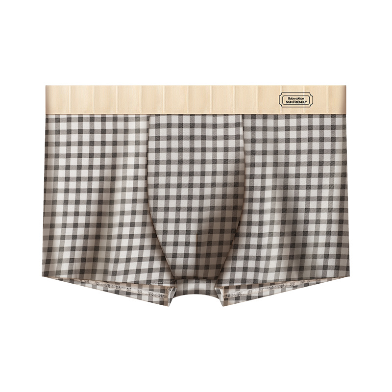 Nuevo otoño y invierno algodón interior de hombre estricado suave y cómodo transpirable 10A antibacteriano pantalones cortos jóvenes